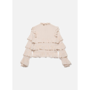 Mint Velvet Pink Tiered Ruffle Top